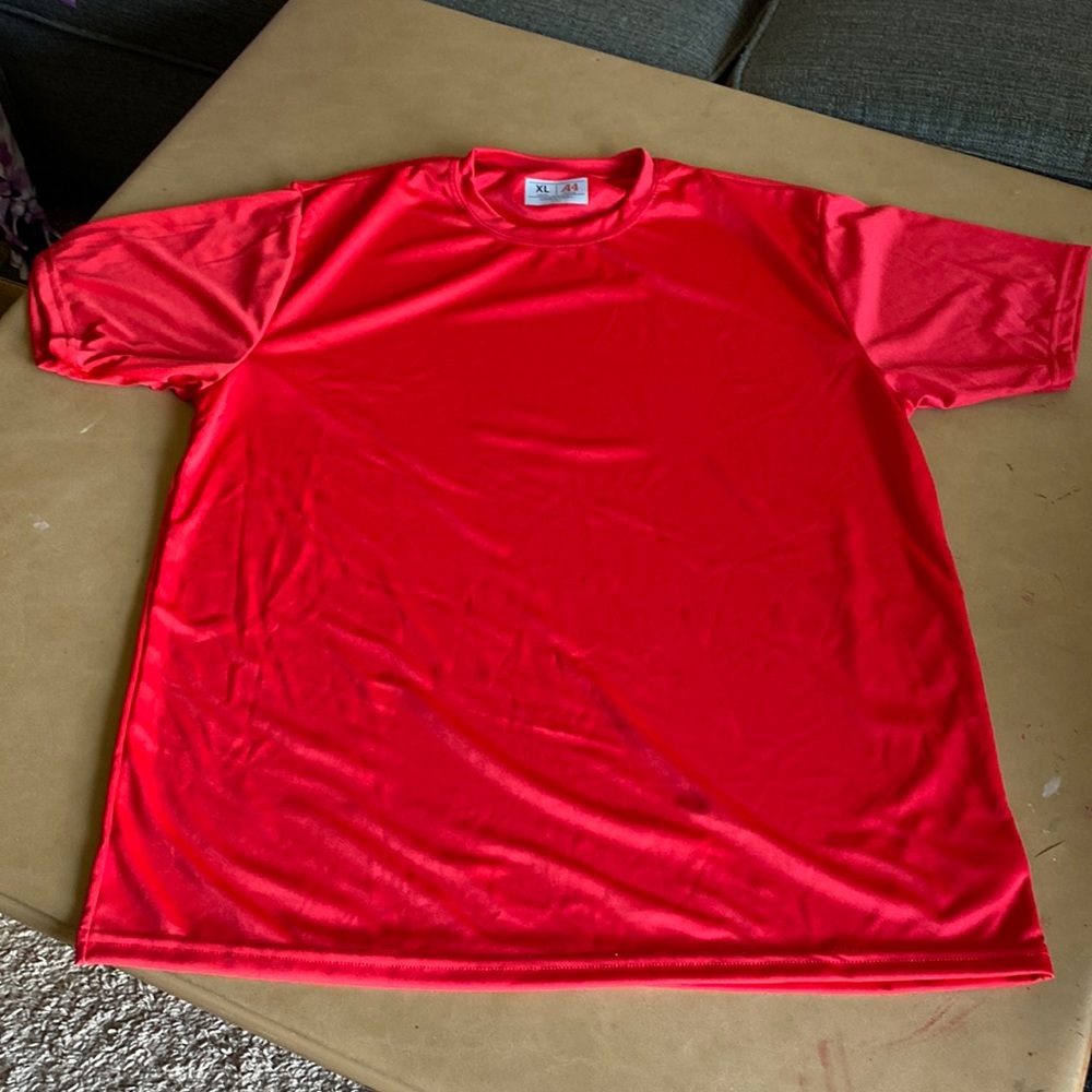 NWOT - Unisex A4 Red Shirt, Size XL Youth, 100%Polyester